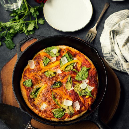 Vegan Pan Crust Pizza