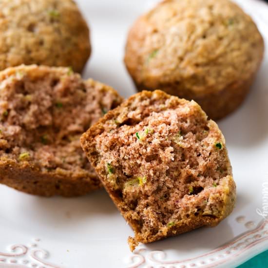 One Bowl Zucchini Muffins