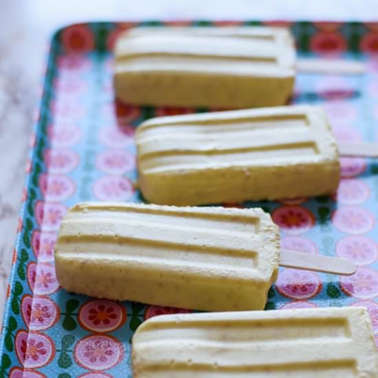 Toasted Coconut-Mango Creamsicles