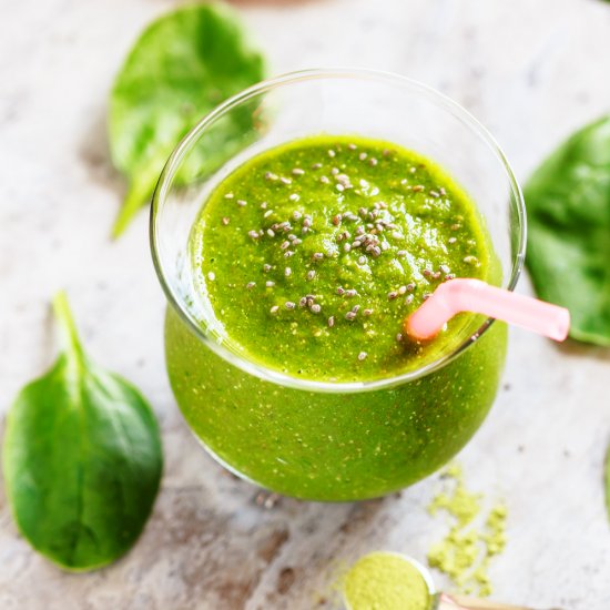 Matcha Green Tea Apple Smoothie