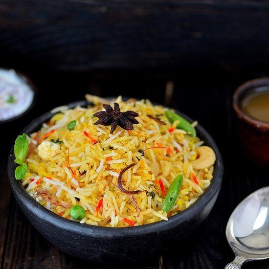 Hyderabadi Veg Dum Biryani