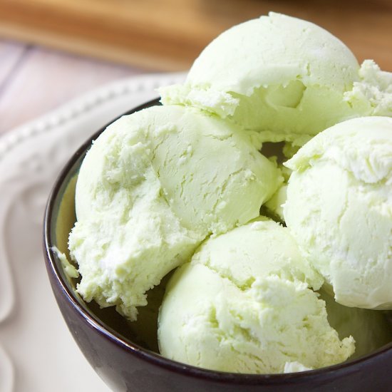 No Churn Avocado Ice Cream