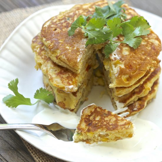 Savory Fresh Corn Cakes