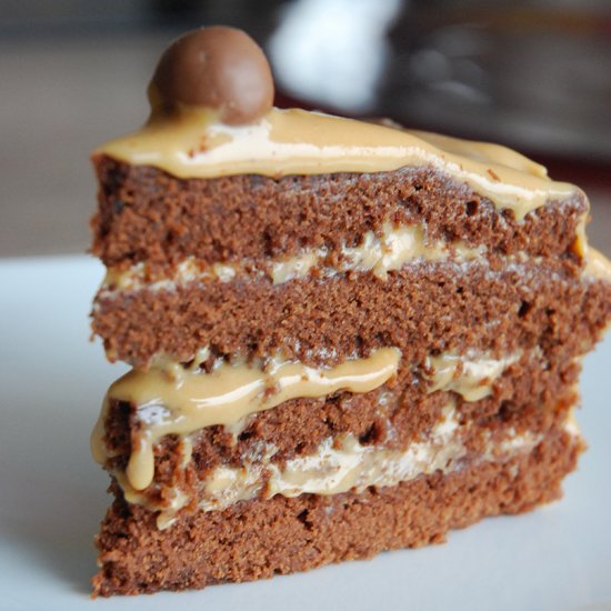 Chocolate Dulce de Leche Layer Cake