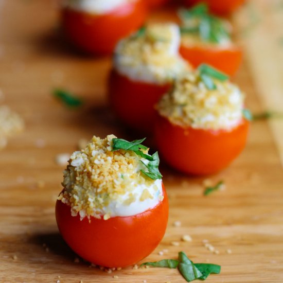 Goat Cheese Stuffed Tomatoes