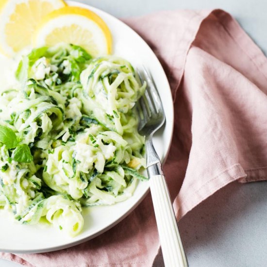 Spiralized Cucumber Salad