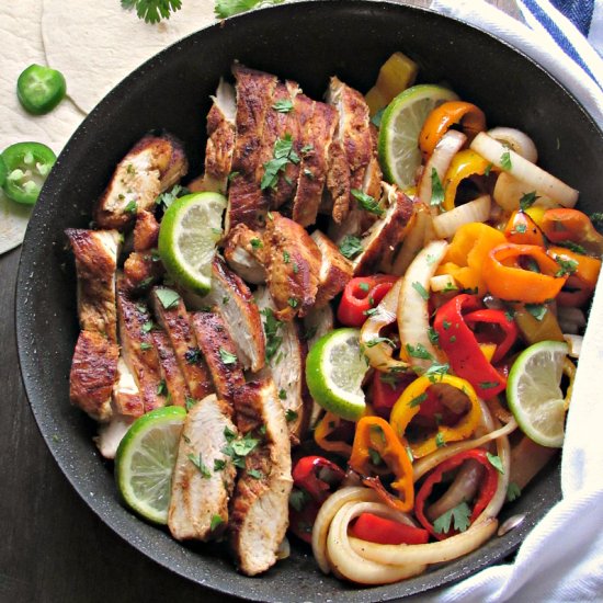 Margarita Chicken Fajitas