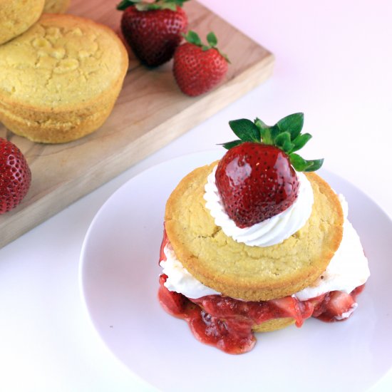 Strawberry Corn Cakes