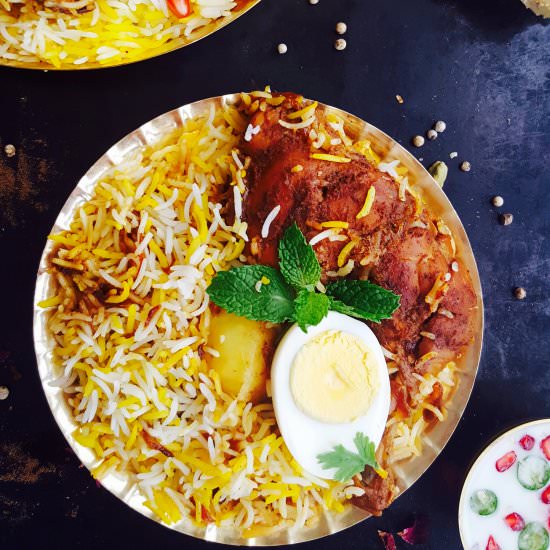 Kolkata Style Chicken Biryani