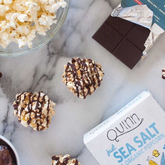 4 Ingredient Healthy Popcorn Balls