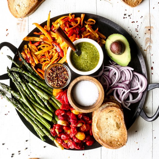 Roasted Veggie Sandwich Board