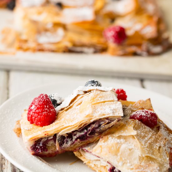 Very Berry Phyllo Bars