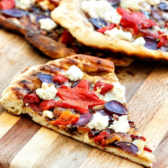 Grilled Patriotic Pizza