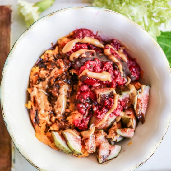 Chocolate Sweet Potato Dessert Bowl