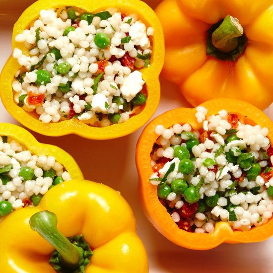 COUSCOUS & HERB STUFFED PEPPERS