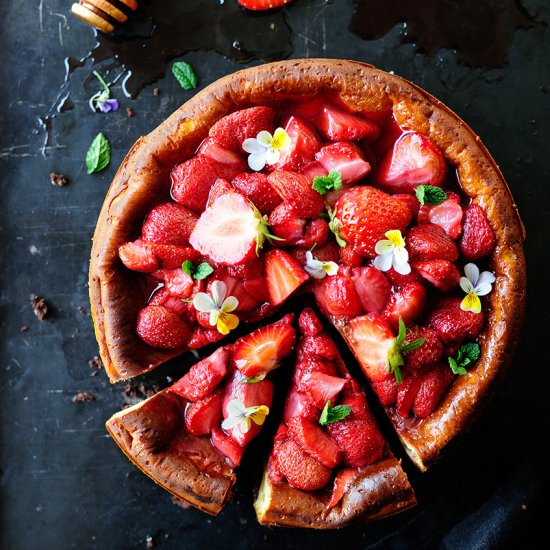 Cheesecake with Strawberries