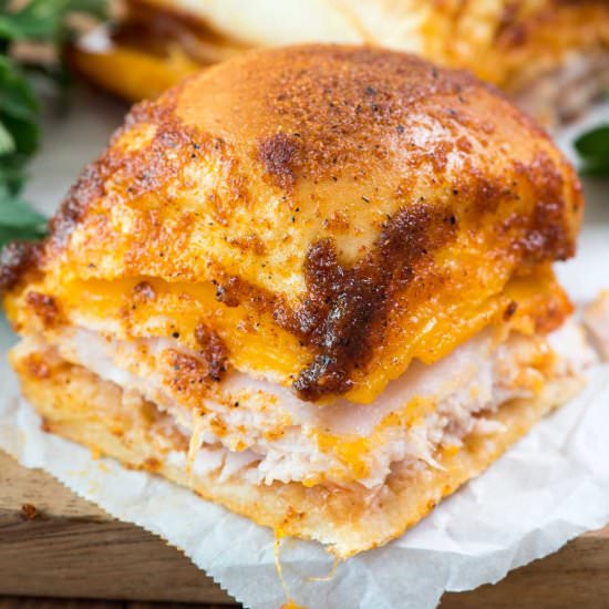 BBQ Turkey Cheddar Sliders