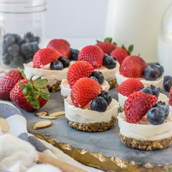 No-Bake Mini Cheesecakes