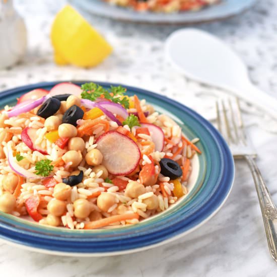 Simple Summer Rice Salad