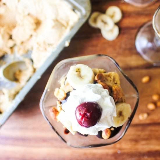 Tahini Semifreddo Sundaes