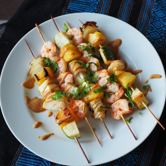 Shrimp and Pineapple Skewers