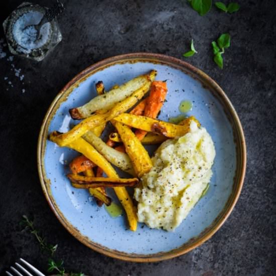 Mashed Jerusalem artichokes