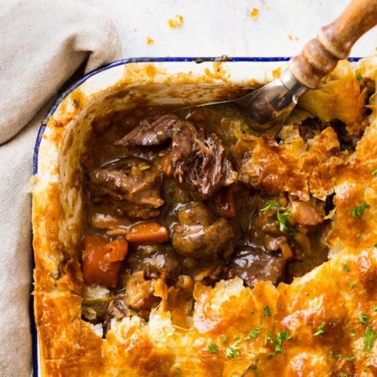 Epic Chunky Beef and Mushroom Pie