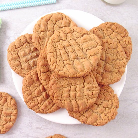 The Easiest Peanut Butter Cookies