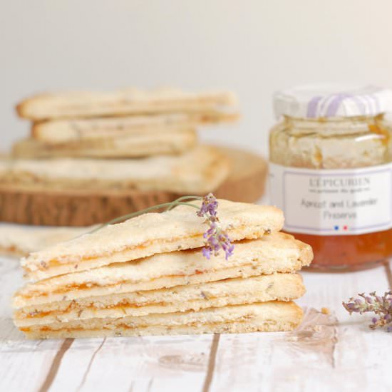 Apricot Lavender Shortbread