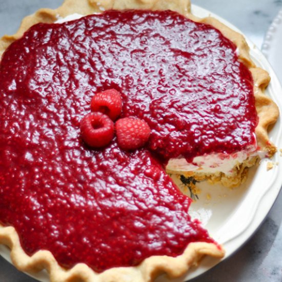 Raspberry Cream Pie