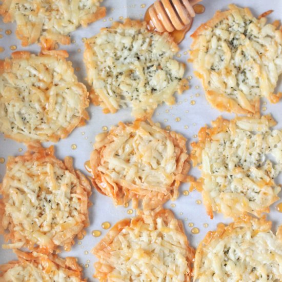 Hot Honey Rosemary Pecorino Crisps