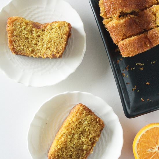 Orange Semolina Syrup Cake