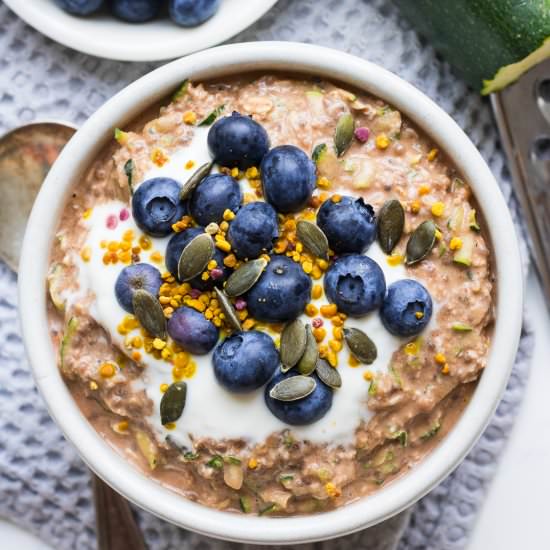 Chocolate Zucchini Overnight Oats