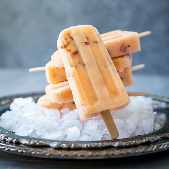 Cantaloupe Date Popsicles