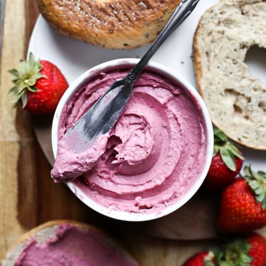 Vegan Strawberry Cream Cheese