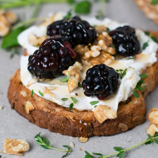 Scrumptious Goat’s Cheese on Toast