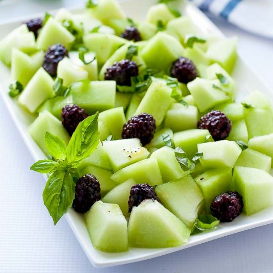 Blackberry Honeydew Salad