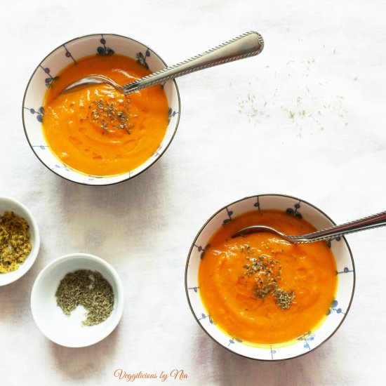 Carrot, Tomato and Turmeric Gazpacho