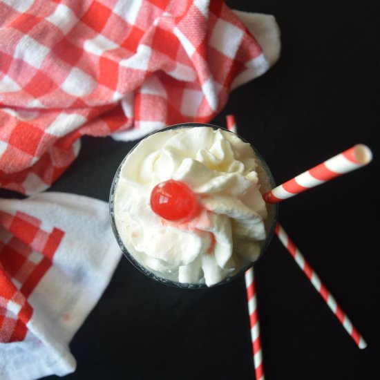 Guilt-free Cherry Vanilla Float