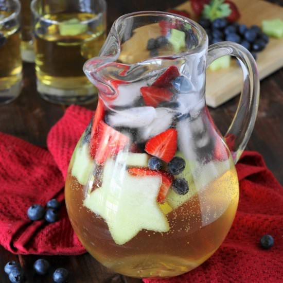 Red, White, & Blue Virgin Sangria