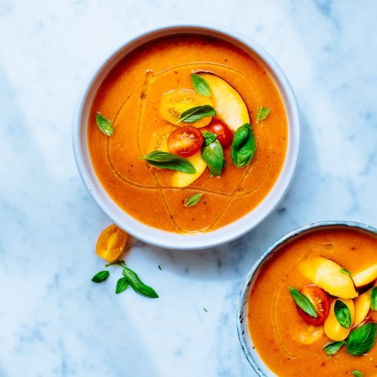 Nectarine & Tomato Gazpacho