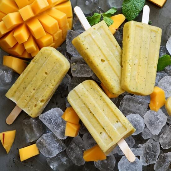 3-ingredients Mango Banana Popsicle