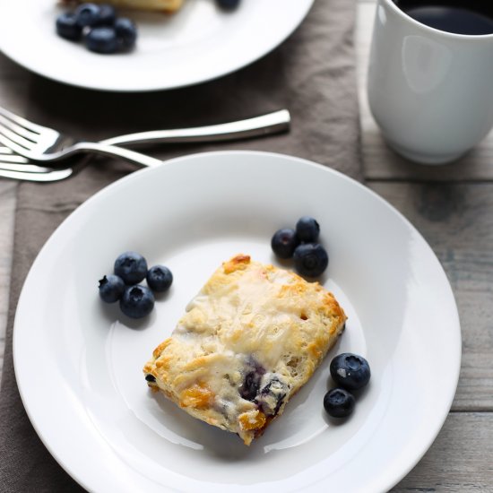 Blueberry Peach Scones