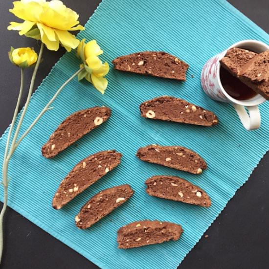 Chocolate Hazelnut Biscotti