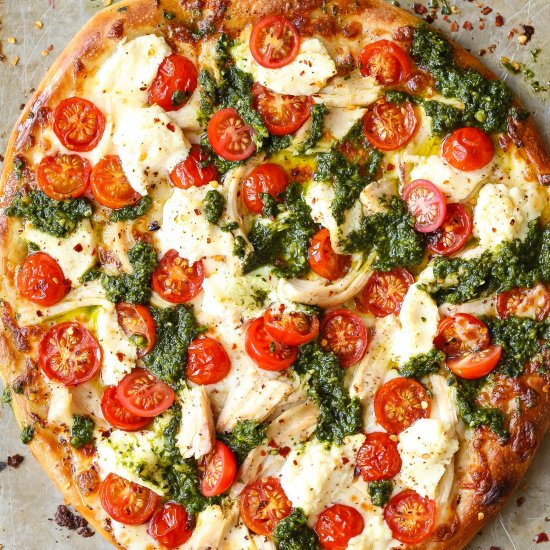 Chicken Pesto Pizza