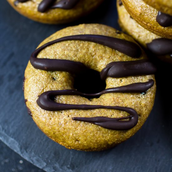 Vanilla Chocolate Chip Donuts