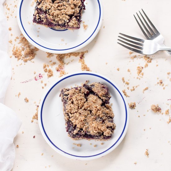 Mixed Berry Crumble Bars