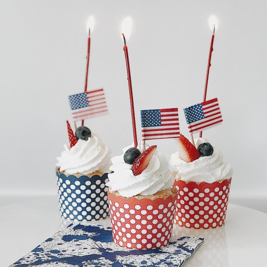 Angel Food Cups with Fresh Berries