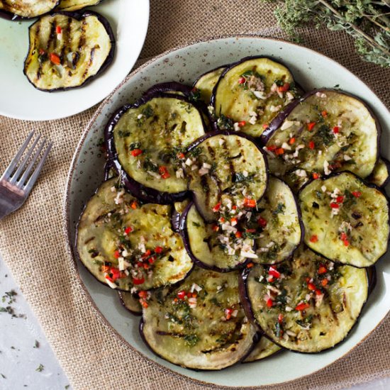 Italian Marinated Eggplant