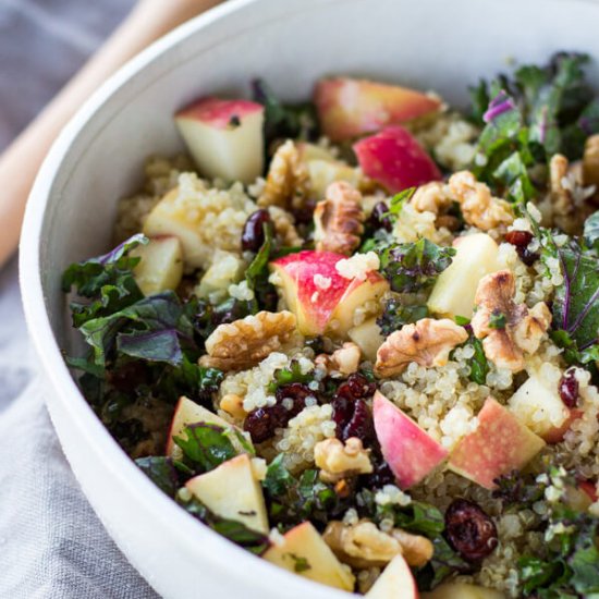 Picnic Perfect Kale Quinoa Salad